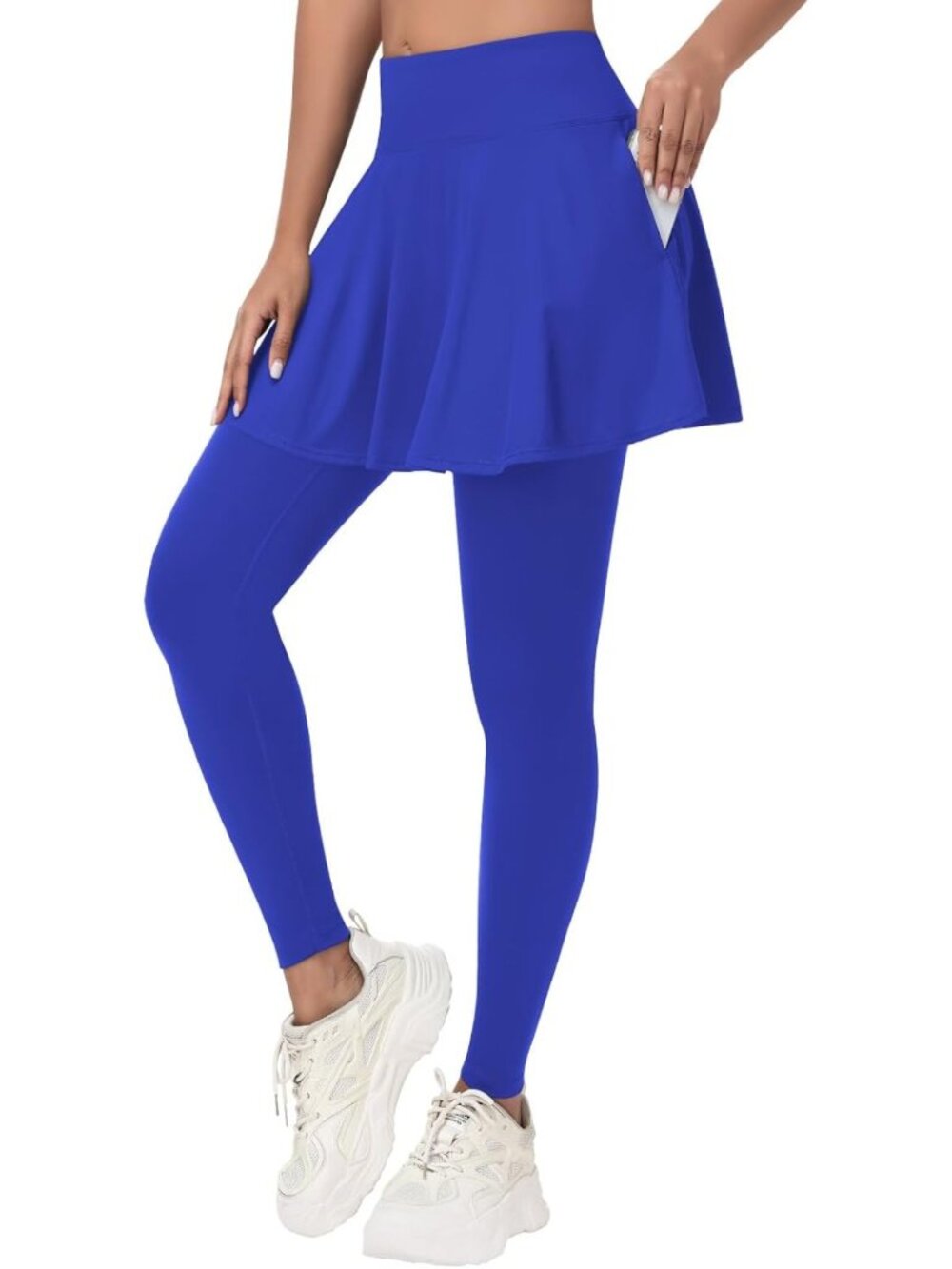 Skirted Leggings for Women - Athletic Yoga Tennis Skirt with Built-In Leggings